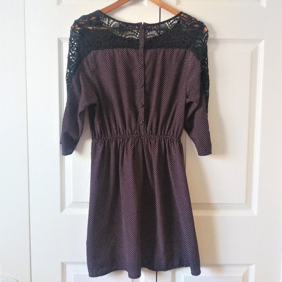 Oxmo Dark Purple and Black Dress - Picture 2 of 5